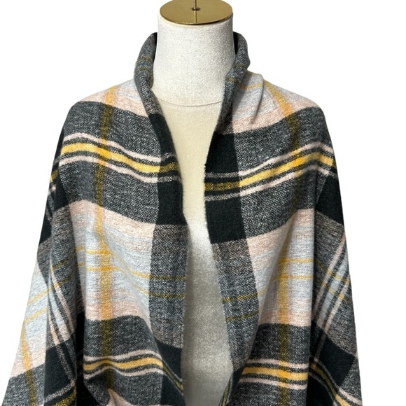 Sensation Cachemire Oversized Autumn Scarf Wrap with Fringe - Picture 2 of 7